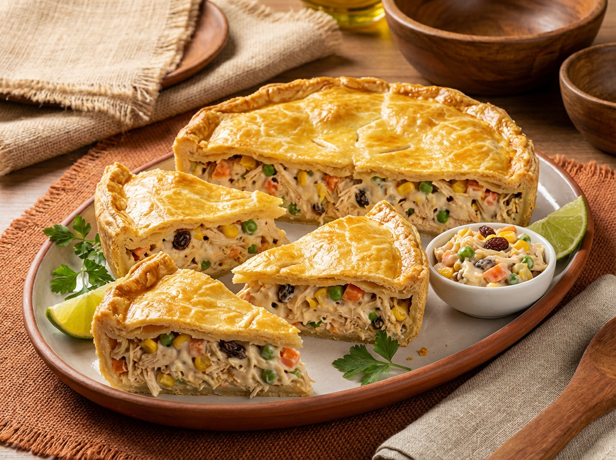 Empadão de frango com salpicão